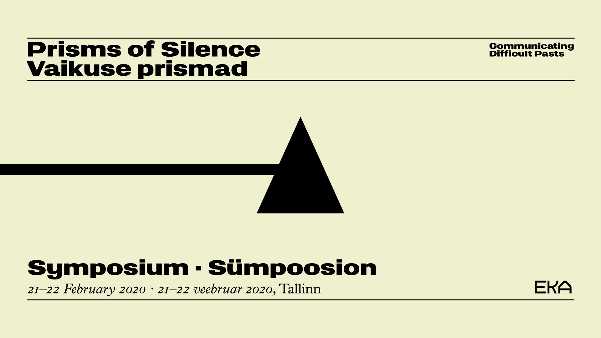 International symposium “Prisms of Silence” in Tallinn